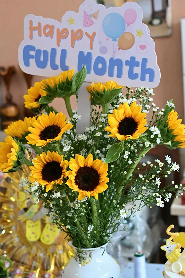 Mâm Cúng Mụ Bé Trai (Mẫu Hoa Cúc)