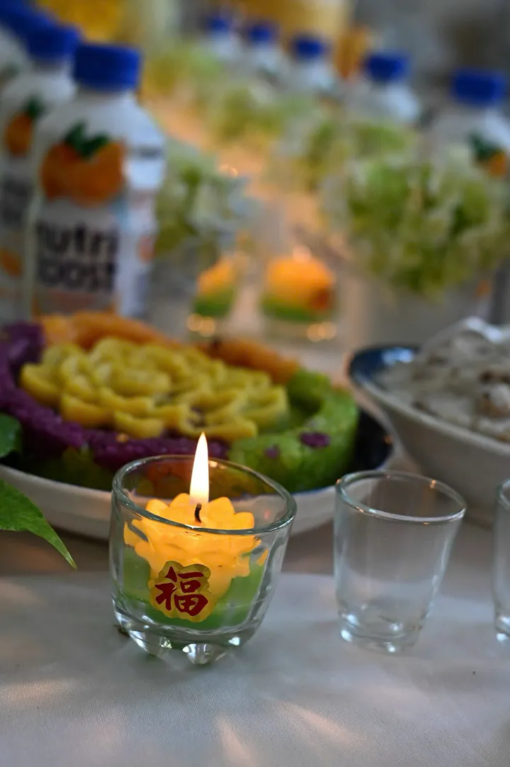 Mâm Cúng Mụ Bé Trai (Mẫu Hoa Cúc)