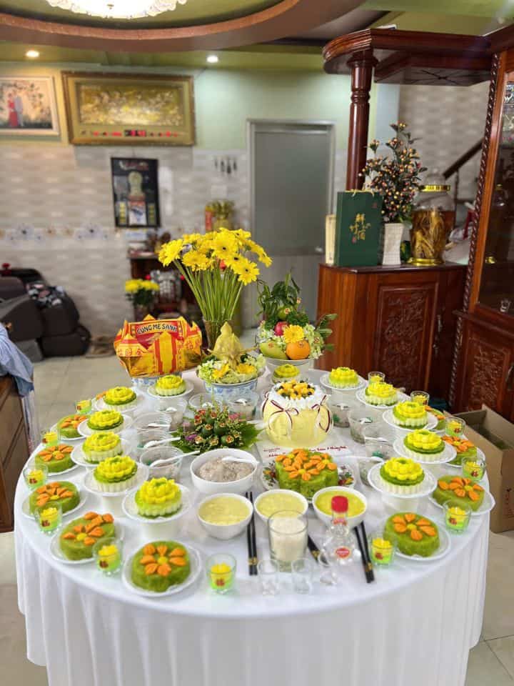 Mâm Cúng Đầy Tháng - Thôi Nôi Bé Trai (Mẫu 1)