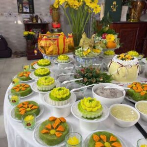 Mâm Cúng Đầy Tháng - Thôi Nôi Bé Trai (Mẫu 1)