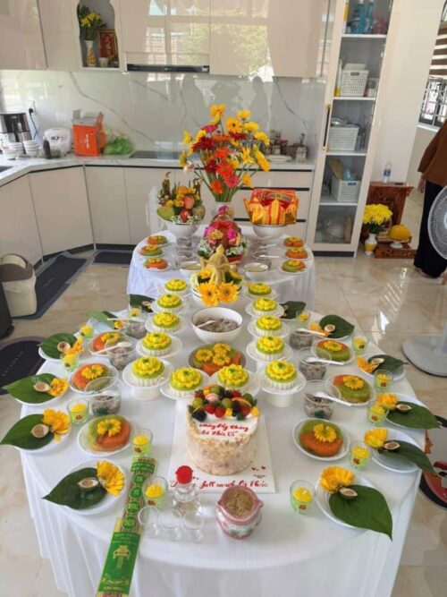 Mâm Cúng Đầy Tháng - Thôi Nôi Bé Trai (Mẫu 2)