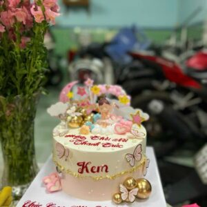 Mâm Cúng Đầy Tháng - Thôi Nôi Bé Gái (Mẫu 1)