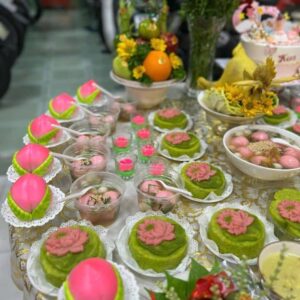 Mâm Cúng Đầy Tháng - Thôi Nôi Bé Gái (Mẫu 1)