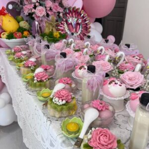 Mâm Cúng Đầy Tháng - Thôi Nôi Bé Gái (Mẫu 2)