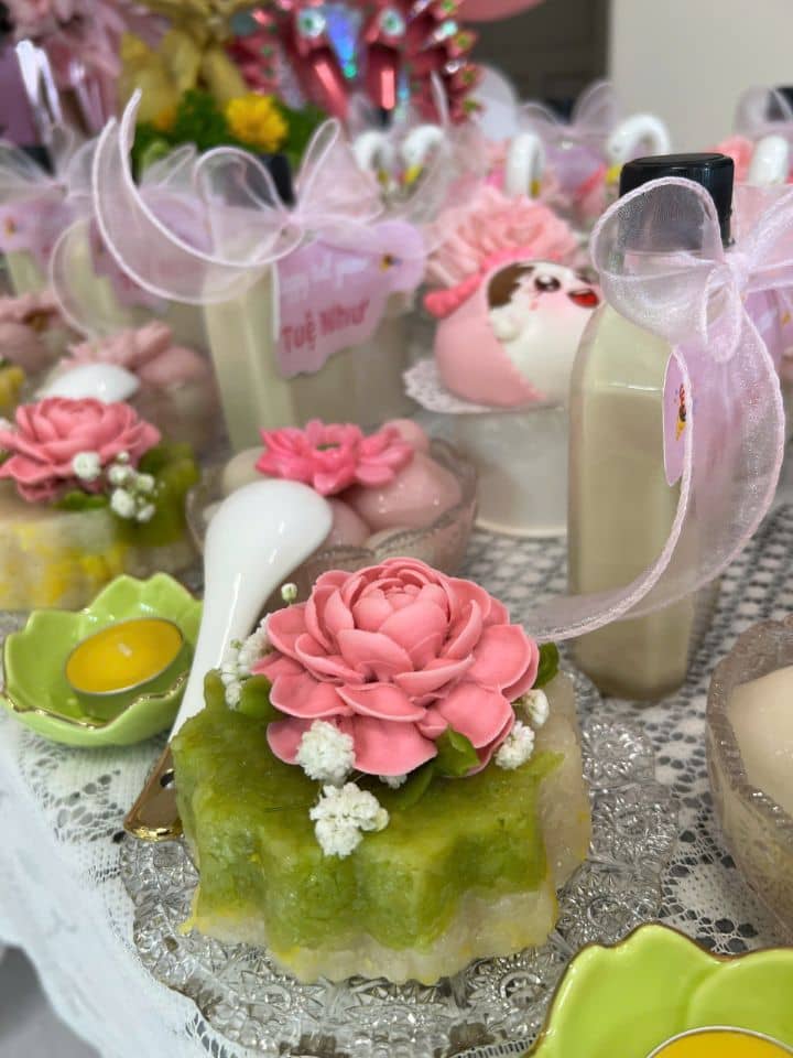 Mâm Cúng Đầy Tháng - Thôi Nôi Bé Gái (Mẫu 2)