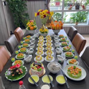 Mâm Cúng Đầy Tháng - Thôi Nôi Bé Trai (Mẫu 3)