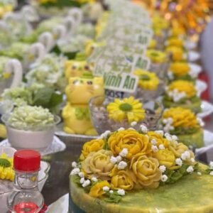 Mâm Cúng Đầy Tháng – Thôi Nôi Bé Trai (Mẫu 4)