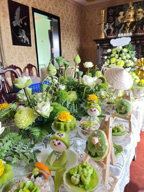 Mâm Cúng Đầy Tháng – Thôi Nôi Bé Trai (Mẫu 5)