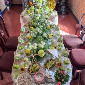 Mâm Cúng Đầy Tháng – Thôi Nôi Bé Trai (Mẫu 5)