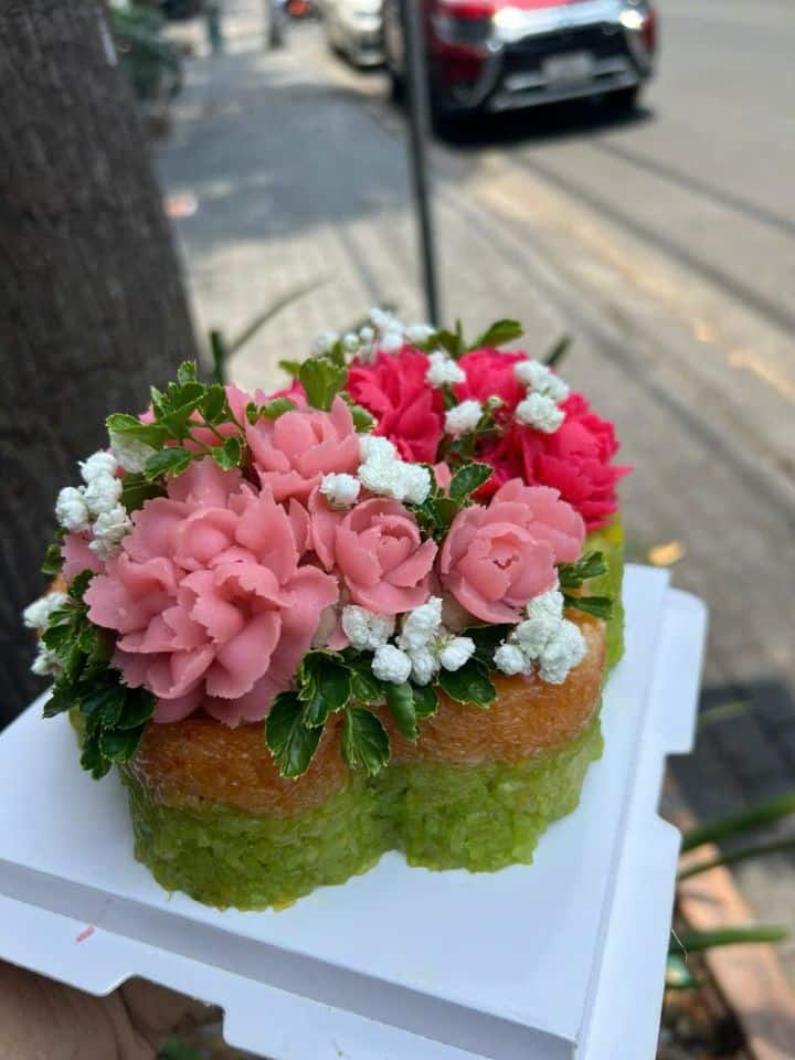 Xôi Hoa Lớn (Mẫu 1 - Tông Hồng Đỏ)