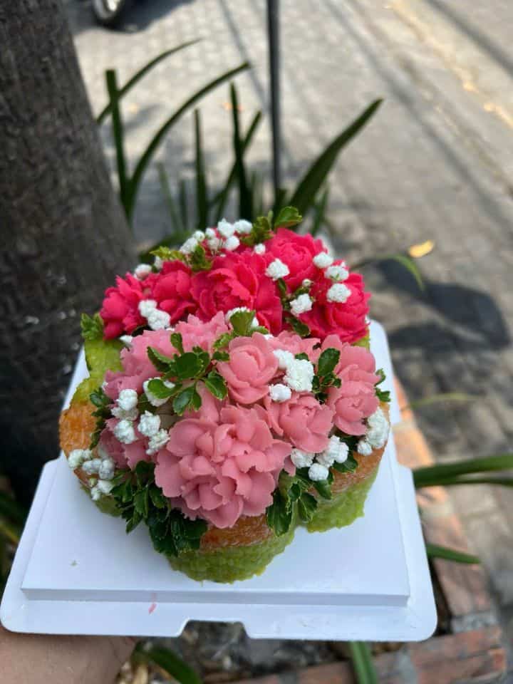 Xôi Hoa Lớn (Mẫu 1 - Tông Hồng Đỏ)