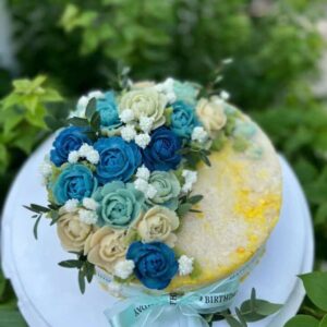 Xôi Hoa Lớn (Mẫu 3 - Tông Xanh Dương & Xanh Ngọc)