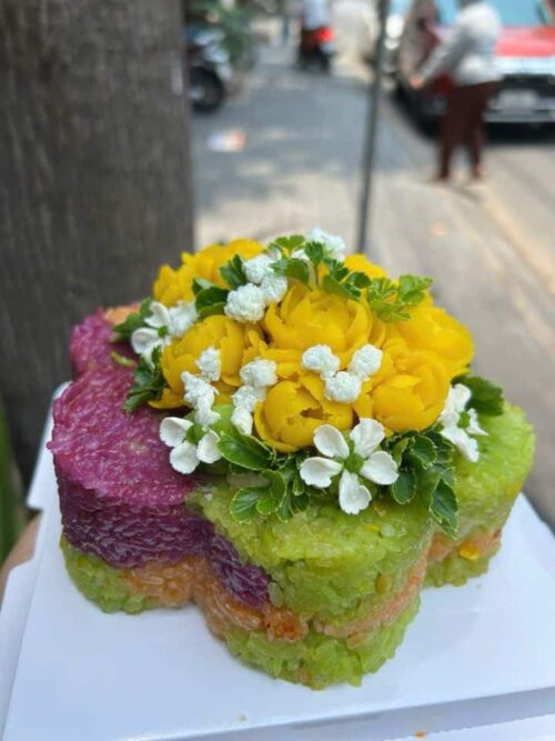 Xôi Hoa Lớn (Mẫu 4 - Tông Vàng)